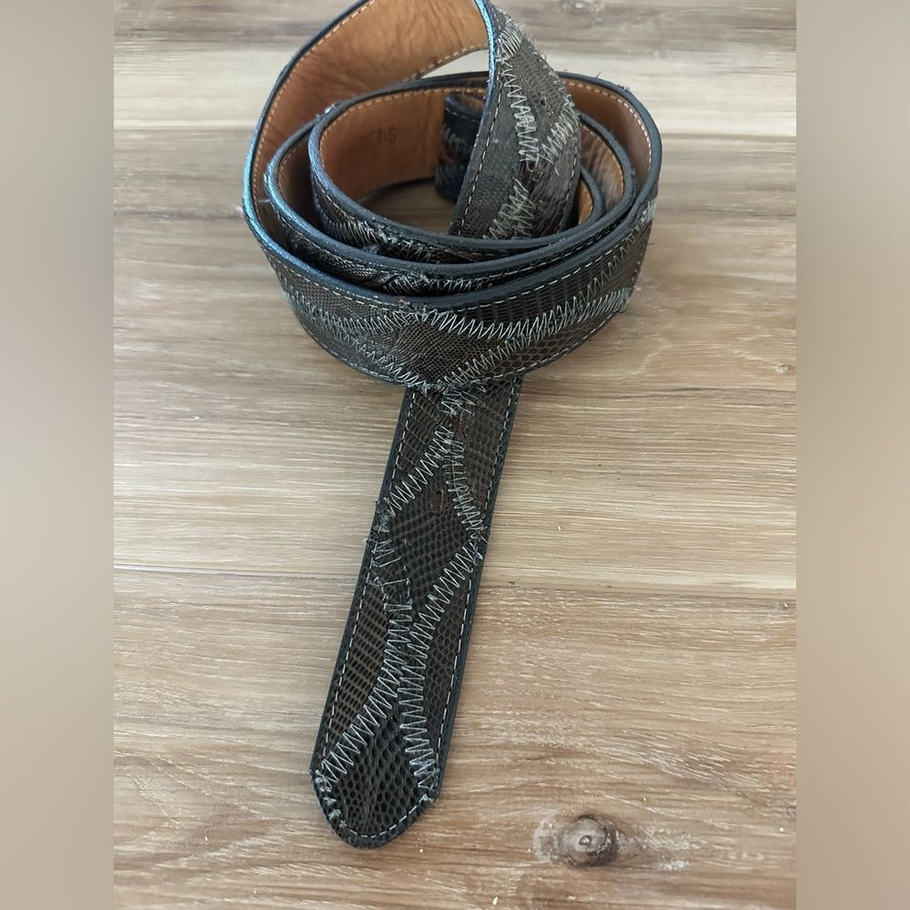 Justin Genuine Lizard Belt